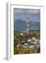 Vietnam, Dien Bien Phu. Communications Mast Shaped Like the Eiffel Tower-Walter Bibikow-Framed Photographic Print