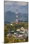 Vietnam, Dien Bien Phu. Communications Mast Shaped Like the Eiffel Tower-Walter Bibikow-Mounted Photographic Print