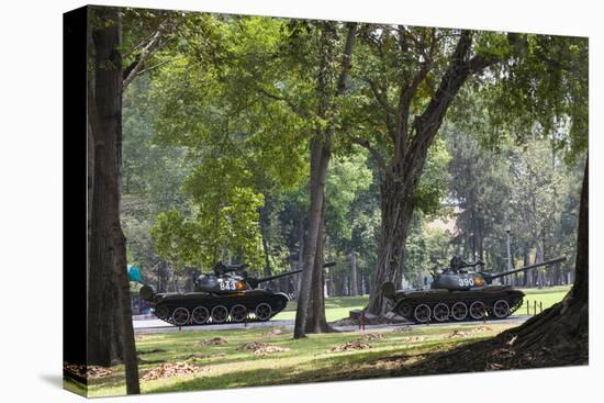 Vietnam, Display of First North Vietnamese Tank to Have Entered the City on 30 April 1975-Walter Bibikow-Stretched Canvas