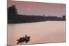 Vietnam, Dmz Area. Dong Ha, Cam Lo River, Boats at Sunset-Walter Bibikow-Mounted Photographic Print