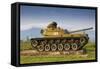 Vietnam, Dmz Area. Quang Tri Province, Khe Sanh, Exterior Display of Us Army Tank-Walter Bibikow-Framed Stretched Canvas
