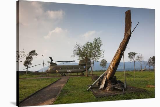 Vietnam, Dmz Area. Quang Tri Province, Khe Sanh, Fch-47 Chinook Helicopter-Walter Bibikow-Stretched Canvas