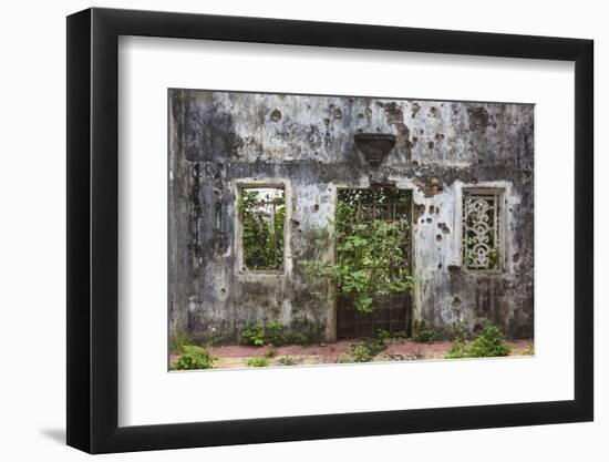 Vietnam, Dmz Area. Quang Tri, Ruins of Long Hung Church Destroyed During Vietnam War in 1972-Walter Bibikow-Framed Photographic Print