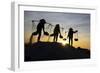 Vietnam. Doc Let Salt lake. Workers harvesting the salt. Early morning sunrise.-Tom Norring-Framed Photographic Print