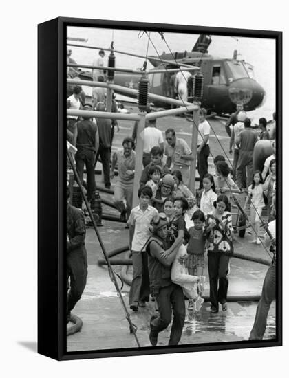 Vietnam Evacuation-JT-Framed Stretched Canvas