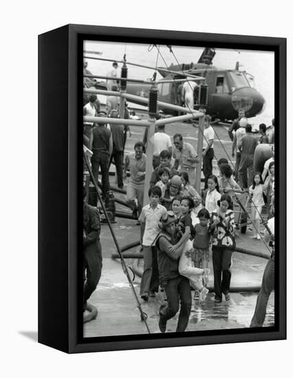 Vietnam Evacuation-JT-Framed Stretched Canvas