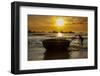 Vietnam. Fishermen deliver the nights catch to the beach at Hoi An.-Tom Norring-Framed Photographic Print