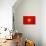 Vietnam Flag Design with Wood Patterning - Flags of the World Series-Philippe Hugonnard-Art Print displayed on a wall