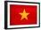 Vietnam Flag Design with Wood Patterning - Flags of the World Series-Philippe Hugonnard-Framed Art Print