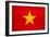 Vietnam Flag Design with Wood Patterning - Flags of the World Series-Philippe Hugonnard-Framed Premium Giclee Print