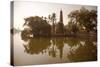 Vietnam, Ha Noi, West Lake. the Ancient Tran Quoc Pagoda Sits Surrounded by Vegetation-Niels Van Gijn-Stretched Canvas