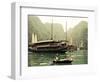 Vietnam, Halong Bay and Tourist Junk Boat-Steve Vidler-Framed Photographic Print