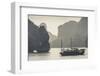 Vietnam, Halong Bay, Boat Traffic-Walter Bibikow-Framed Photographic Print