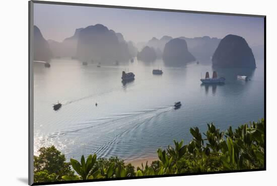 Vietnam, Halong Bay, Tito Island, Elevated View of Halong Bay-Walter Bibikow-Mounted Photographic Print