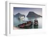 Vietnam, Halong Bay, Tito Island, Water Taxis-Walter Bibikow-Framed Photographic Print