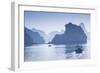 Vietnam, Halong Bay, Tito Island, Water Taxis-Walter Bibikow-Framed Photographic Print