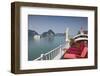 Vietnam, Halong Bay, Tourist Boat, Deck View-Walter Bibikow-Framed Photographic Print