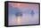 Vietnam, Halong Bay, Tourist Boats, Sunrise-Walter Bibikow-Framed Stretched Canvas