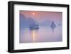 Vietnam, Halong Bay, Tourist Boats, Sunrise-Walter Bibikow-Framed Photographic Print