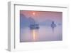 Vietnam, Halong Bay, Tourist Boats, Sunrise-Walter Bibikow-Framed Photographic Print