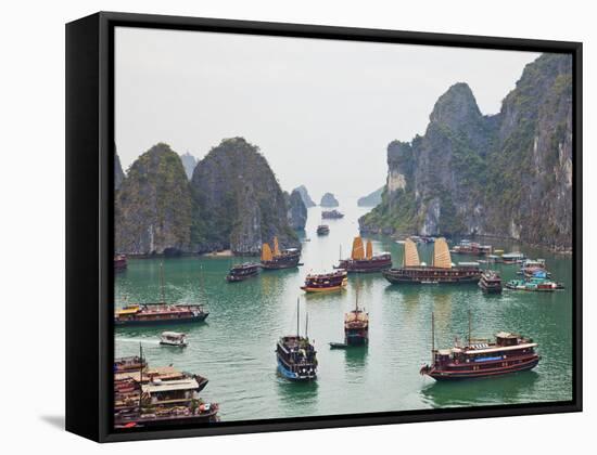 Vietnam, Halong Bay-Steve Vidler-Framed Stretched Canvas