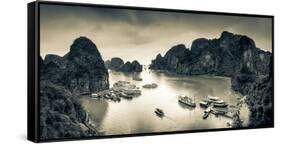 Vietnam, Halong Bay-Michele Falzone-Framed Stretched Canvas