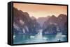 Vietnam, Halong Bay-Michele Falzone-Framed Stretched Canvas