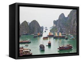 Vietnam, Halong Bay-Steve Vidler-Framed Stretched Canvas