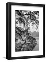 Vietnam, Hanoi. Hoan Kiem Lake and Thap Rua, Turtle Pagoda-Walter Bibikow-Framed Photographic Print