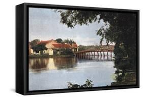 Vietnam, Hanoi Lake C1900-null-Framed Stretched Canvas