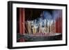 Vietnam, Hanoi. Lots of Incense Burning-Matt Freedman-Framed Photographic Print