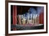 Vietnam, Hanoi. Lots of Incense Burning-Matt Freedman-Framed Photographic Print