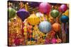 Vietnam, Hanoi. Tet Lunar New Year, Holiday Decorations for Sale-Walter Bibikow-Stretched Canvas