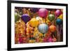 Vietnam, Hanoi. Tet Lunar New Year, Holiday Decorations for Sale-Walter Bibikow-Framed Photographic Print