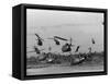 Vietnam Helicopter Assault-Associated Press-Framed Stretched Canvas