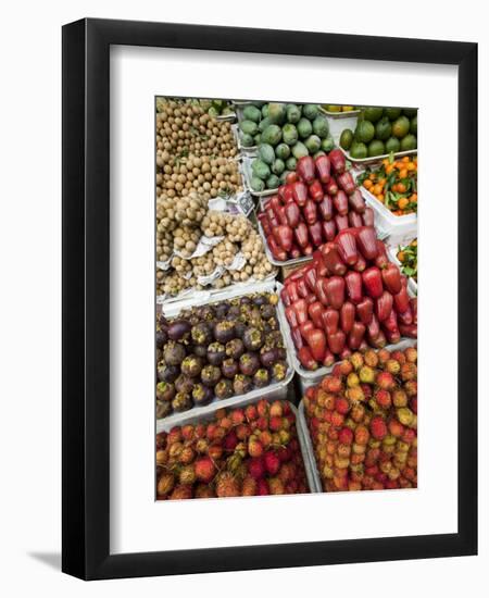 Vietnam, Ho Chi Minh City, Ben Thanh Market, Fruit Display-Steve Vidler-Framed Photographic Print