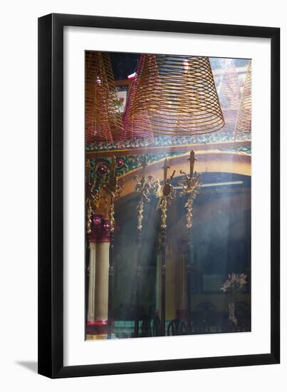 Vietnam, Ho Chi Minh City. Cholon, Chinatown Area, Phuoc an Hoi Quan Pagoda, Interior-Walter Bibikow-Framed Photographic Print