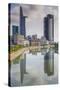 Vietnam, Ho Chi Minh City. City View with Bitexco Tower Along the Ben Nghe Canal-Walter Bibikow-Stretched Canvas