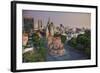 Vietnam, Ho Chi Minh City (Saigon), Notre Dame Cathedral and City Skyline-Michele Falzone-Framed Photographic Print