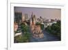 Vietnam, Ho Chi Minh City (Saigon), Notre Dame Cathedral and City Skyline-Michele Falzone-Framed Photographic Print