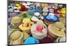 Vietnam, Ho Chi Minh Province, Ho Chi Minh City, Saigon. Hats Galore! a Stall in Saigon Market.-Nigel Pavitt-Mounted Photographic Print