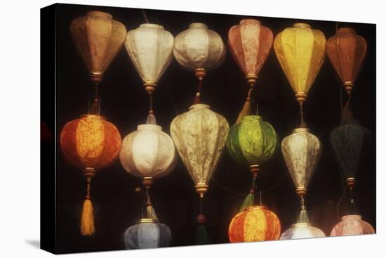 Vietnam, Hoi An, Close-Up of Asian Lanterns Souvenirs-Walter Bibikow-Stretched Canvas