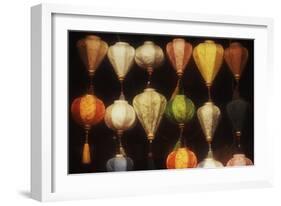 Vietnam, Hoi An, Close-Up of Asian Lanterns Souvenirs-Walter Bibikow-Framed Photographic Print