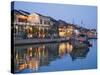 Vietnam, Hoi An, Evening View of Town Skyline and Hoai River-Steve Vidler-Stretched Canvas