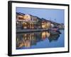 Vietnam, Hoi An, Evening View of Town Skyline and Hoai River-Steve Vidler-Framed Photographic Print