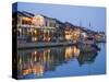 Vietnam, Hoi An, Evening View of Town Skyline and Hoai River-Steve Vidler-Stretched Canvas