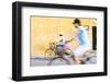Vietnam, Hoi An. Local People on Bicycle in the Streets of the Town-Matteo Colombo-Framed Photographic Print