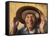 Vietnam, Hoi An, Portrait of Elderly Fisherman-Steve Vidler-Framed Stretched Canvas