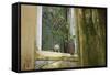 Vietnam, Hoi An, Quang Nam. Window at Quan Congs Temple-Kevin Oke-Framed Stretched Canvas