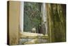 Vietnam, Hoi An, Quang Nam. Window at Quan Congs Temple-Kevin Oke-Stretched Canvas